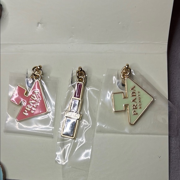 Prada Beauty Charm Set - Pink, Gold, Red - Picture 3 of 9